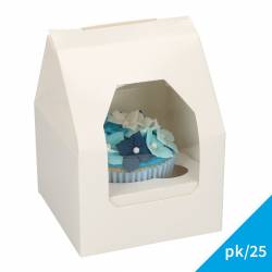 FUNCAKES PACK 25 UNIDADES CAJA 1 CUPCAKE BLANCA (F80330)