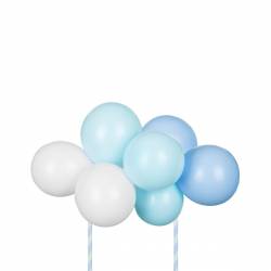 PARTYDECO KIT TOPPER GLOBO 29 CM. AZUL (KBT3-001)