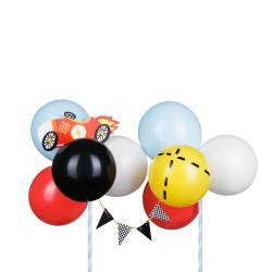 PARTYDECO KIT TOPPER GLOBO 29 CM. COCHE (KBT3-081)