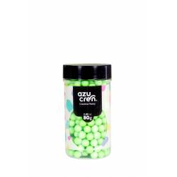 BOULE DE SUCRE VERT PASTEL 7 MM 90 GRAMMES AZUCREN