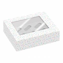 PACK 2 CUPCAKE BOXES 6 SPRINKLES SIMPLY MAKING (SM220695)