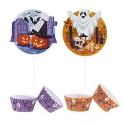 KIT 25 CAPSULAS Y TOPPERS HALLOWEEN DEKORA (339274)