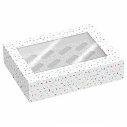 PACK 2 CUPCAKE BOXES 12 SPRINKLES SIMPLY MAKING (SM220696)