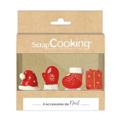 PICK 4 SCRAPCOOKING CHRISTMAS ACCESSORIES (4941)