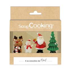 PICK 4 SWEET CHRISTMAS SCRAPCOOKING ACCESSORIES (4942)