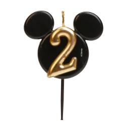 MICKEY MOUSE EARS BIRTHDAY CANDLES Nº 2 - 8.5 CM DEKORA...