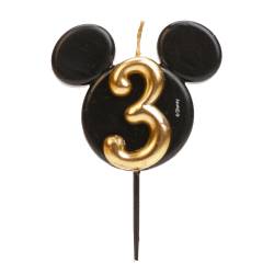 GEBURTSTAGKERZEN MICKEY MOUSE OHREN Nº 3- 8.5 CM DEKORA (...