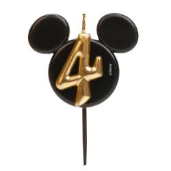 VELAS DE CUMPLEAÑOS OREJAS MICKEY MOUSE Nº 4- 8.5 CM...