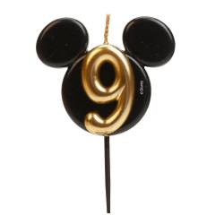 GEBURTSTAGKERZEN MICKEY MOUSE OHREN Nº 9- 8.5 CM DEKORA (...