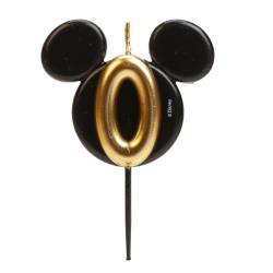 MICKEY MOUSE EARS BIRTHDAY CANDLES Nº 0- 8.5 CM DEKORA (...