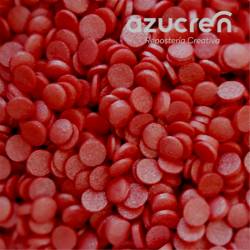 CONFETTI RED AZUCREN 80 GRAMS - E171 FREE