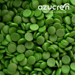 GREEN CONFETTI AZUCREN 700 GRAMS - E171 FREE