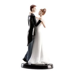 ROMANTIC WEDDING COUPLE 16 CM. DEKORA ( 305006 )