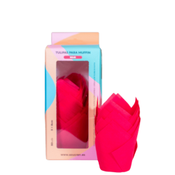 50 TULIPES MUFFIN ROUGE AZUCREN