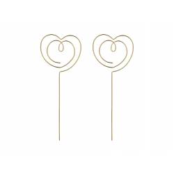 2 TOPPERS COEUR OUVERT OR PARTYDECO (KPT72-019)