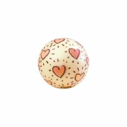 WHITE CHOCOLATE HAPPY HEART BALL BOX 40 PCS (15854F236B)