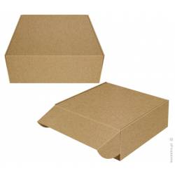 SQUARE KRAFT BOX 20 X 20 X 9 CM. HEIGHT