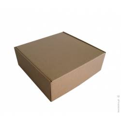 SQUARE KRAFT BOX 30 X 30 X 9 CM. HEIGHT