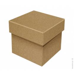 SQUARE KRAFT GIFT BOX 12 X 12 X 11 CM. HEIGHT