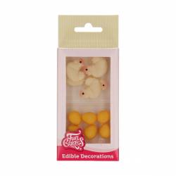 12 MARZIPAN DECORATIONS CHICK AND EGG FUNCAKE (F50335)