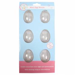 2 MINI EGG MOULDS 3.5 X 4.8 CM. CAKE STAR (C84868)