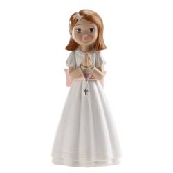 GIRL COMMUNION ROSARY BOW DEKORA (315129)