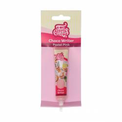 FUNCAKES ESCRITOR CHOCO ROSA PASTEL 25 GRAMAS (F57025)