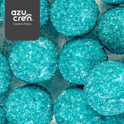 TURQUOISE GLITTER PEARLS BALL 60 GRAMS AZUCREN