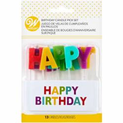 13 VELAS "HAPPY BIRTHDAY" DA WILTON (191005504)