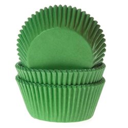 CAPSULES CUPCAKES GREEN ( GRASS GREEN ) 50 UNITS HOUSE OF MARIE