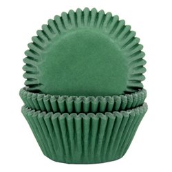 FOREST GREEN CUPCAKE CAPSULES ( FOREST GREEN ) PACKAGE 50 UNITS