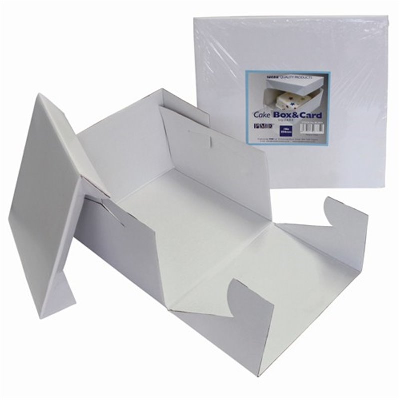 WHITE CAKE BOX 33 X 33 X 15 CM PME ( CBO807 )