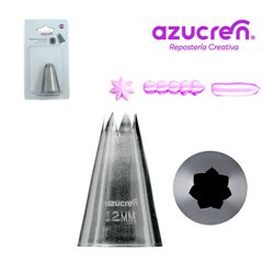 7-POINT STAR NOZZLE 12 MM "SUGAR" IN BLISTER PACK