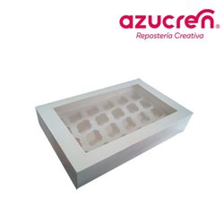 BOX 24 WHITE MINICUPCAKES REF. AZUCREN 
