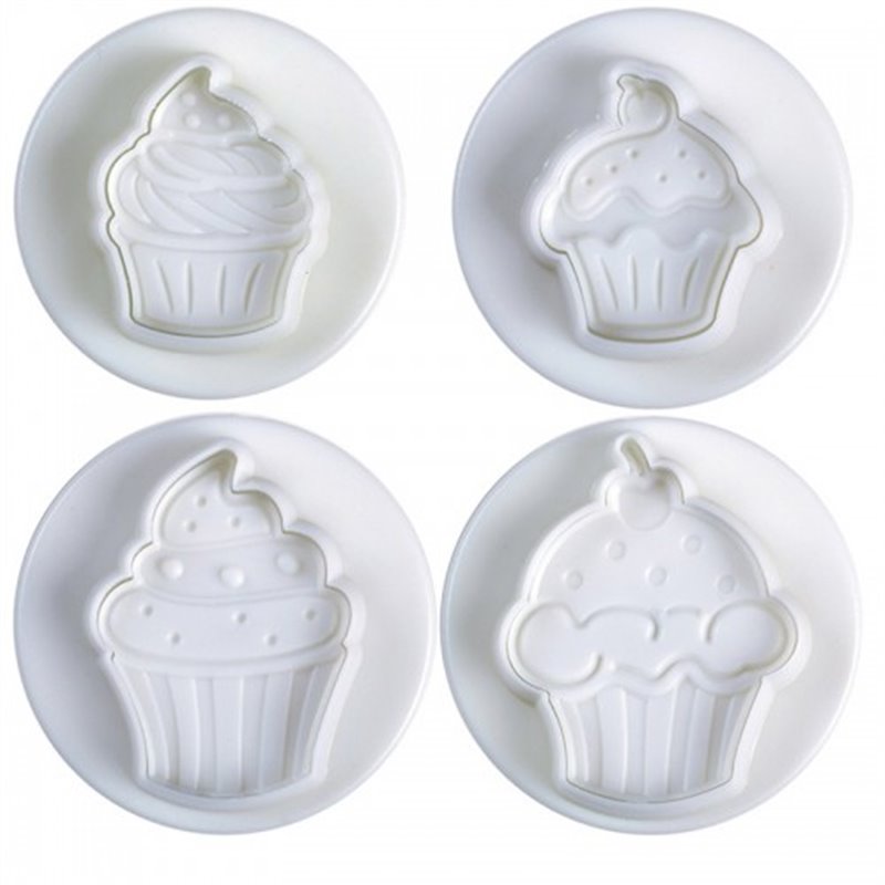SET 4 CUPCAKES WITH EJECTOR PAVONI REF. NO3016