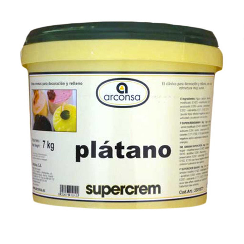 SUPERCREM DE PLATANO CUBO 7 KG. ARCONSA