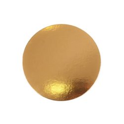 GOLD DISC 18 CM. PACKAGE 100 UNITS